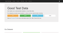 Desktop Screenshot of goodtestdata.com